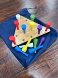 Peg Triangle Solitaire, Trickey Triangle