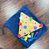 Peg Triangle Solitaire, Trickey Triangle